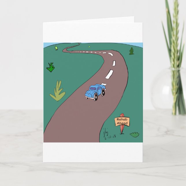 Carte de voeux de désintoxication (Devant)