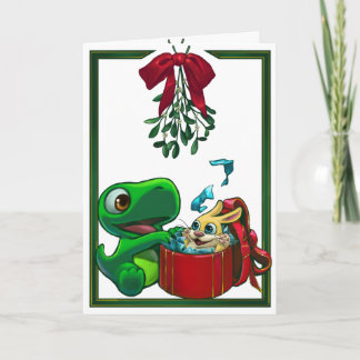 Carte de voeux de Dinnersaurus : Bonbon et Bunno