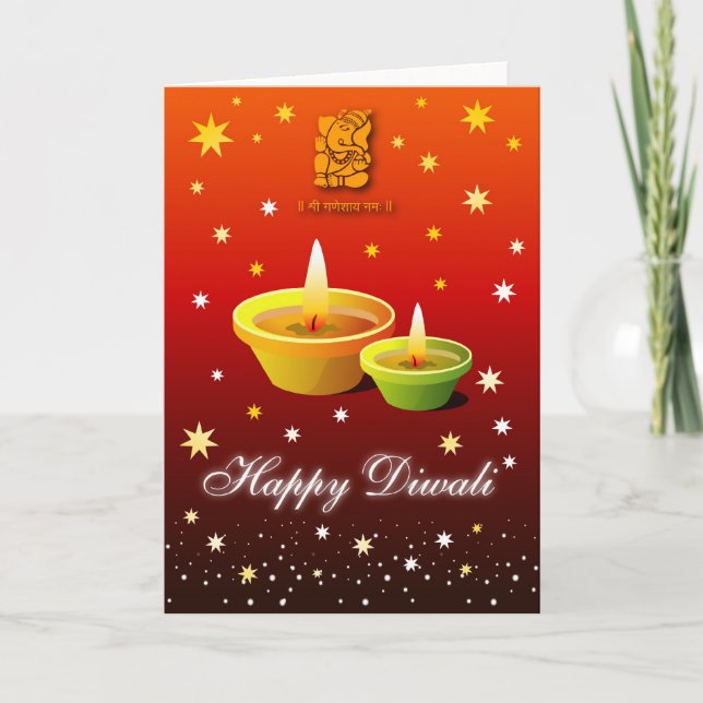 Carte de voeux de Diwali (Devant)