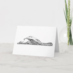 Carte de voeux de dragon dormant