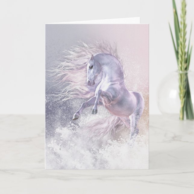 Carte de voeux de fantôme de neige (Devant)