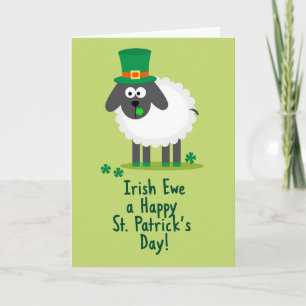 Carte de vœux de fête de la Saint-Patrick pour mou