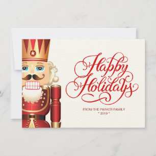 Carte de vœux de fête de Noël Casse-Noisette