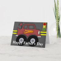Carte de voeux de Fête des pères de Monster Truck 