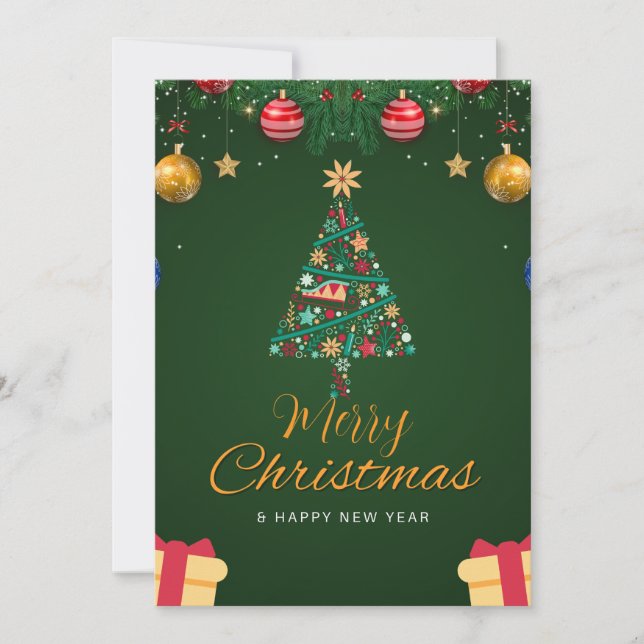 Carte de Vœux de Fêtes (Devant)