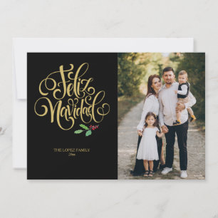Carte de Vœux de Fêtes avec Photo Joyeux Noël