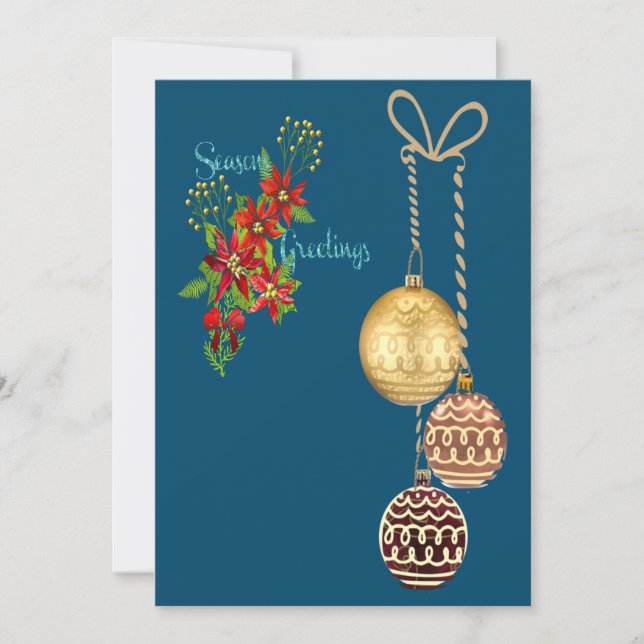 Carte de vœux de fêtes de fin d'année (Devant)