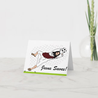 Carte de vœux de fêtes 'Jésus sauve !'
