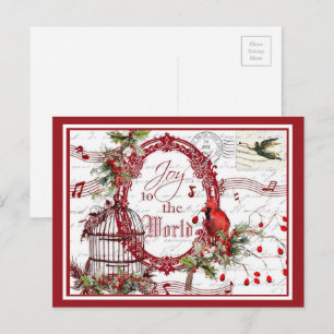 Carte de vœux de fêtes Joyeux Noël dans le monde
