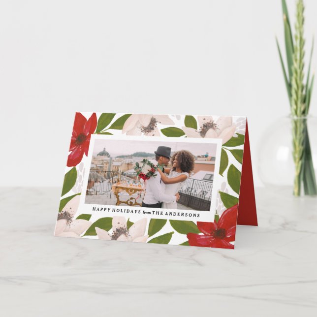 Carte de vœux de fêtes pliée Traditions (Devant)