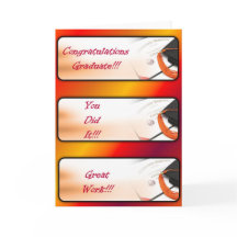 Carte de voeux de fin d'études - Rouge