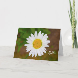 Carte de voeux de fleur de marguerite