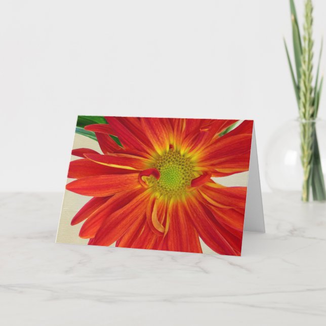 Carte de voeux de fleur personnalisable (Devant)