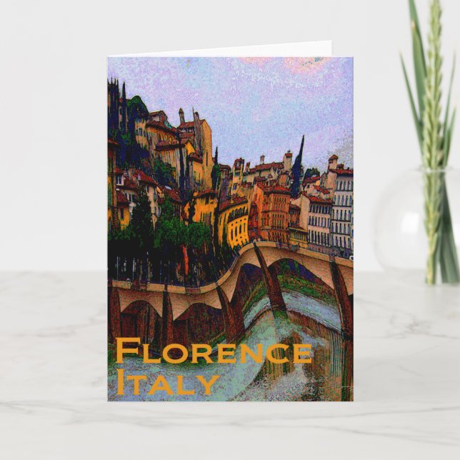 Carte de voeux de Florence Italie (Devant)