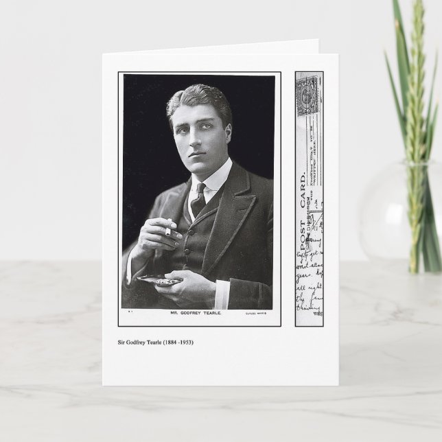 Carte de voeux de Godfrey Tearle d'acteur (Devant)