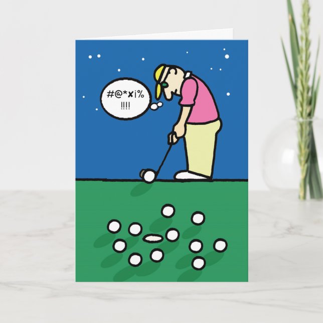 Carte de voeux de golf (Devant)