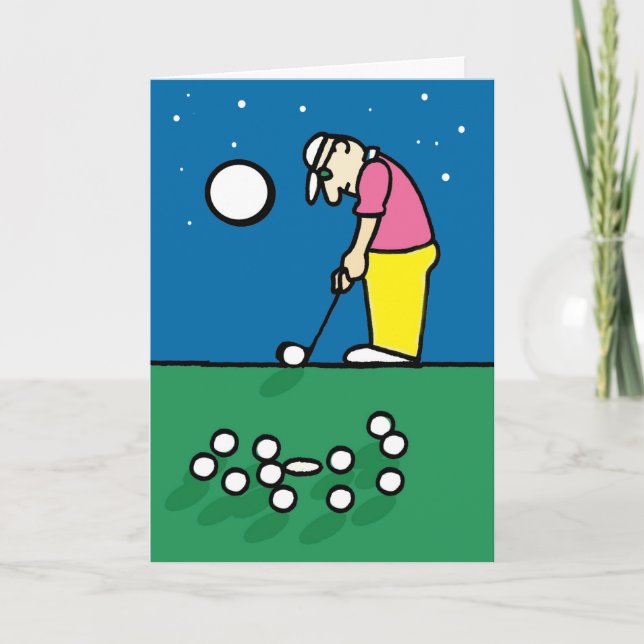 Carte de voeux de golf (Devant)