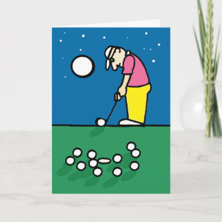 Carte de voeux de golf