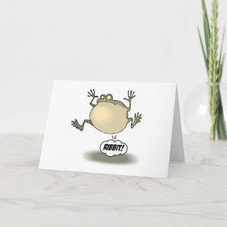 Carte de voeux de grenouille