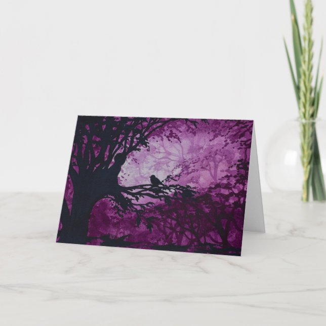 Carte de voeux de grimpeur d'arbre (Devant)