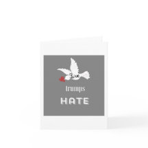 Carte de voeux de haine d'atouts d'amour