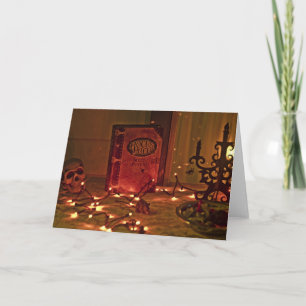 Carte de voeux de Halloween d'abracadabra