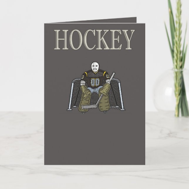 Carte de voeux de hockey (Devant)