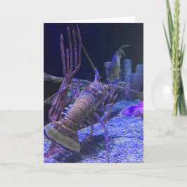 carte de voeux de homard (drôle à l'intérieur)