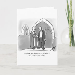 Carte de voeux de Humour de la religion amusante