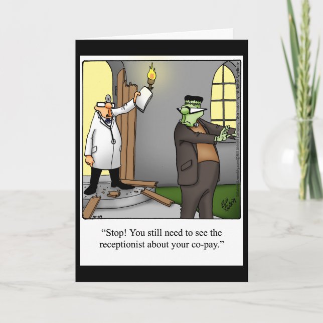Carte de voeux de Humour Halloween amusante (Devant)