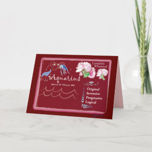 Carte de voeux de janvier de Verseau