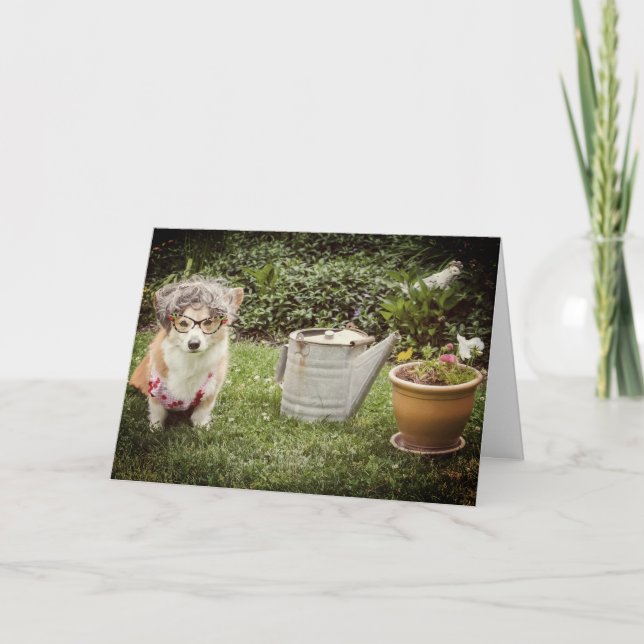 Carte de vœux de jardinage pour la fête des mères  (Devant)