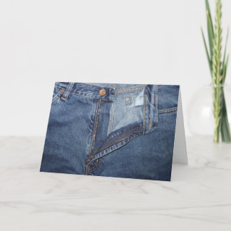 Carte de voeux de jeans