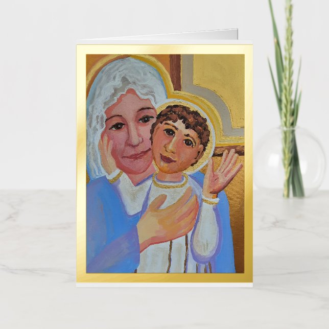 Carte de voeux de Jésus et Marie (Recto)