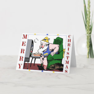 Carte de voeux de jeu père Noël