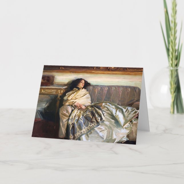 Carte de voeux de John Singer Sargent Nonchaloir (Devant)