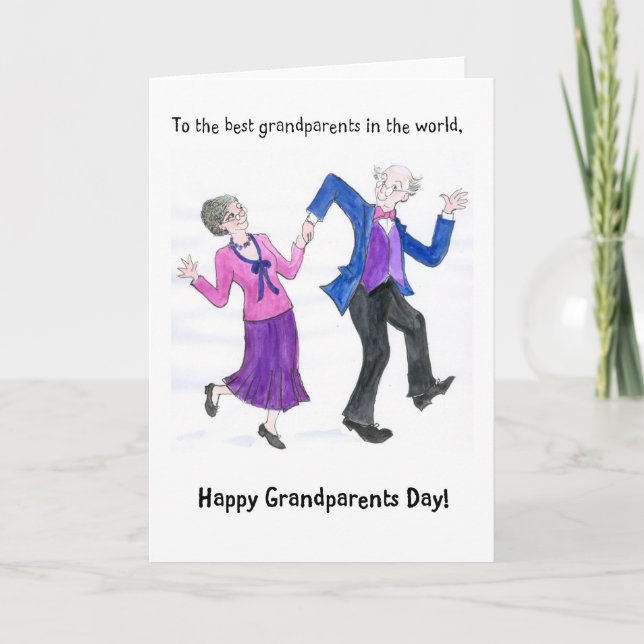 Carte de voeux de jour de grands-parents (Devant)