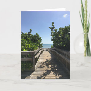 Carte de voeux de jour de plage