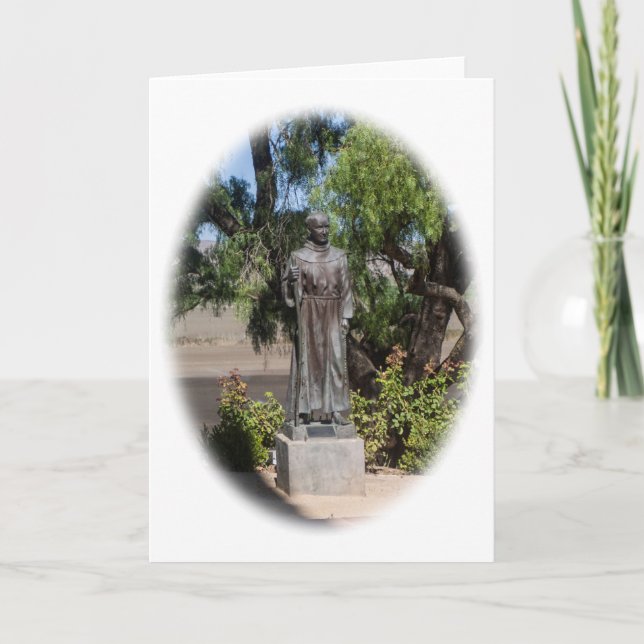 Carte de voeux de Junipero Serra de père (Devant)