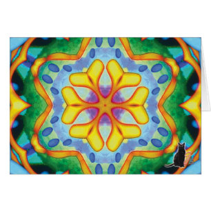 Carte de voeux de kaléidoscope d'Hélios