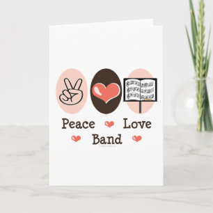 Carte de voeux de la bande Peace Love