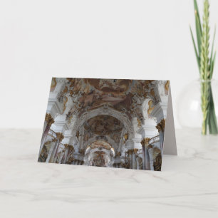 carte de voeux de la cathédrale baroque allemande
