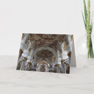 carte de voeux de la cathédrale baroque allemande