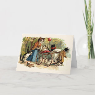 Carte de voeux de la fête des mères de la famille 