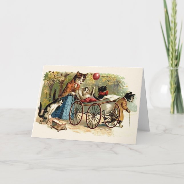 Carte de voeux de la fête des mères de la famille  (Devant)