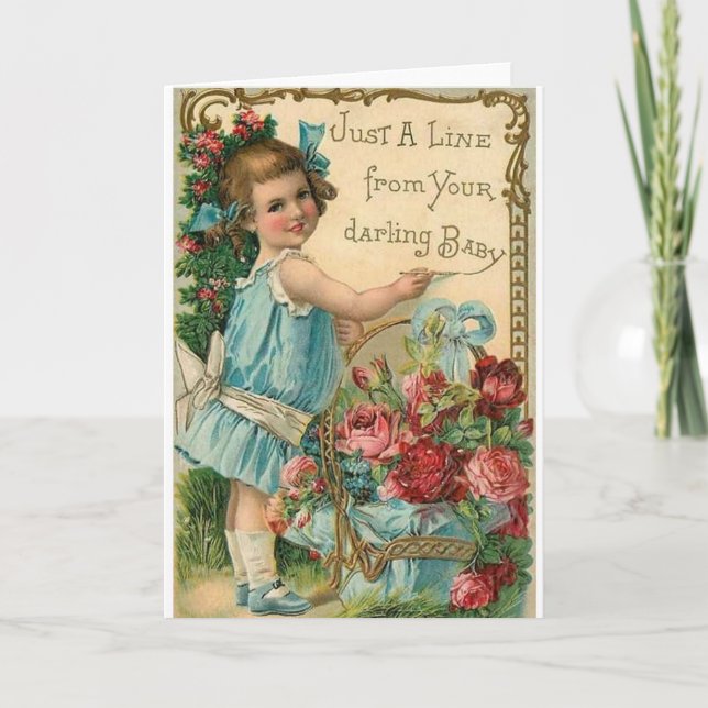 Carte de voeux de la fête des mères victoriennes d (Devant)