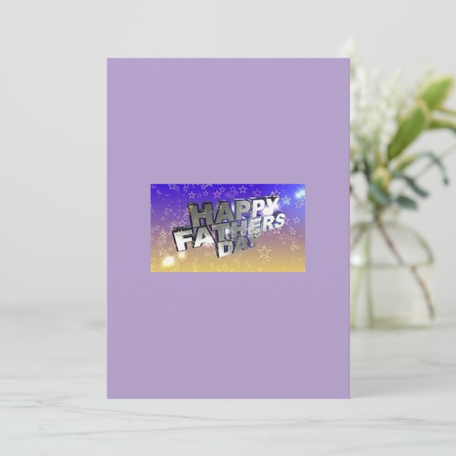 Carte de vœux de la fête des pères (Debout devant)
