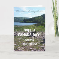 Carte de voeux de la fête du Canada, de l'autre cô