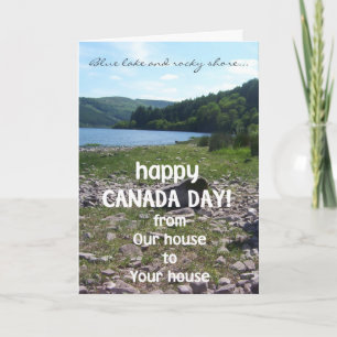 Carte de voeux de la fête du Canada, de notre mais