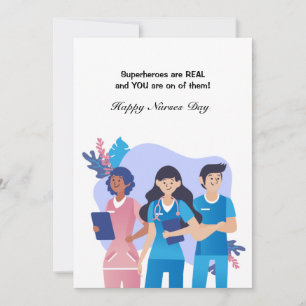 Carte de voeux de la Journée des infirmières et in